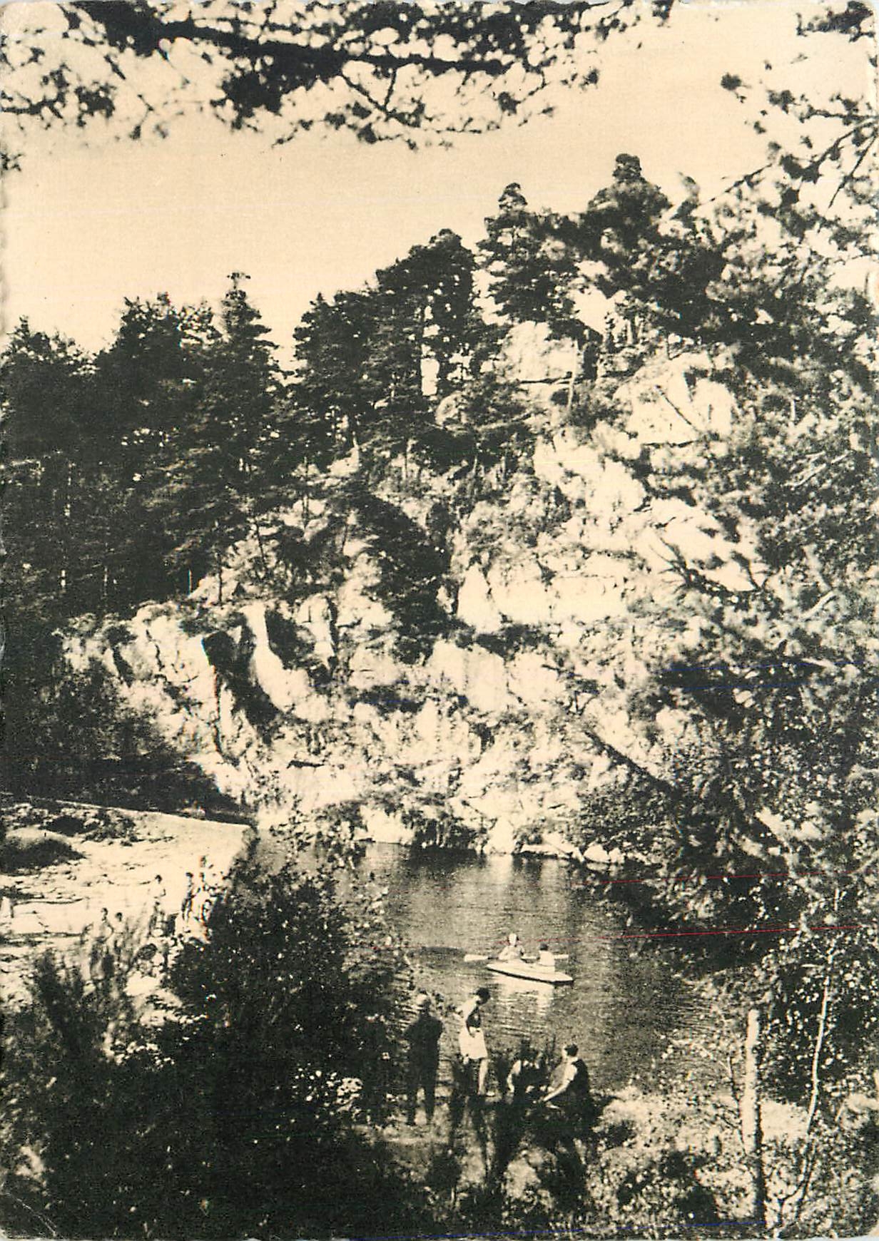 CPM Les Beaux Sites des Cevennes Tence Hte Loire Les Bords du Lignon entre Tence et le Chambon sur L