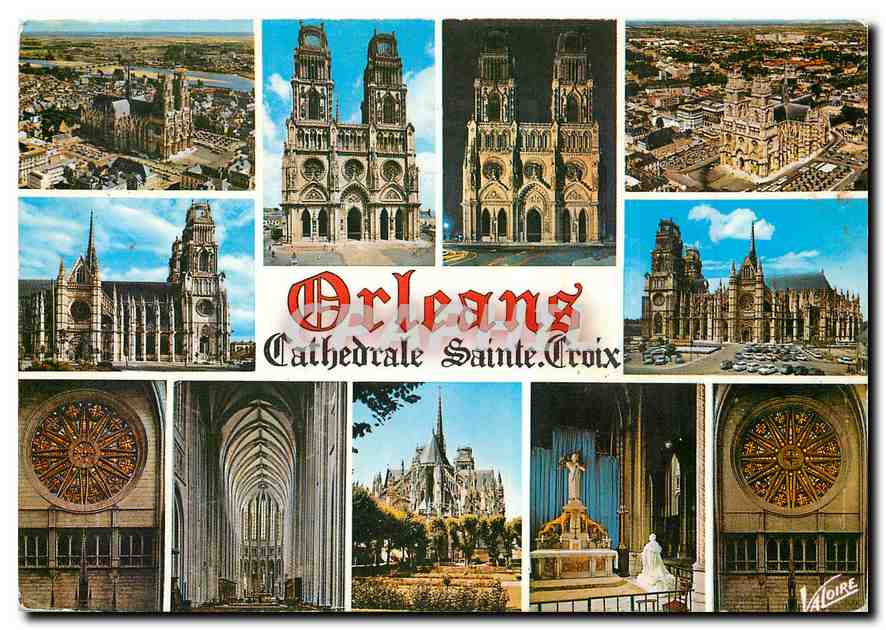 CPM Les Merveilles du Val de Loire Orleans Loiret Divers aspects de la Cathedrale 