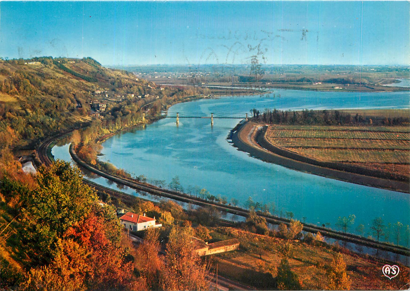 CPM Aux environs de Moissac Tarn et Gne Prise du Point de Vue de Boudou vue panoramique sur le plan 