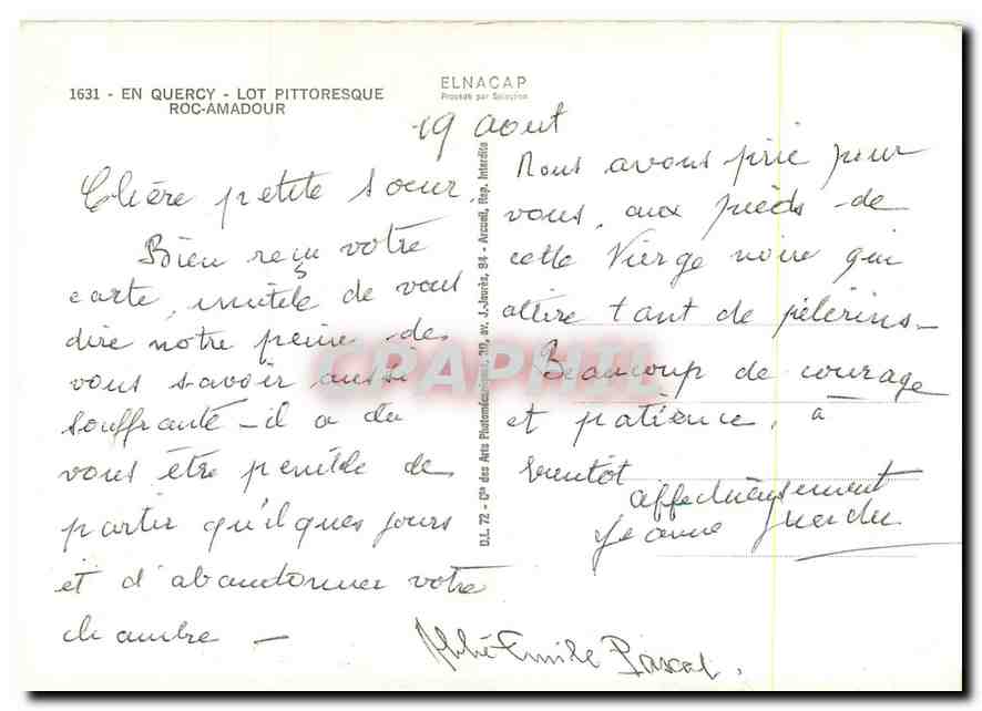 CPM En Quercy Lot Pittoresque Roc Amadour  — Back