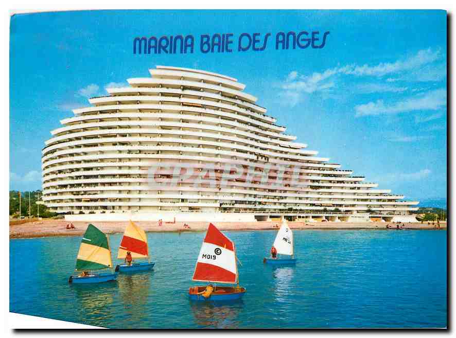 CPM Marina Baie des Anges Villeneuve Loubet Plage Cote d'Azur Immeuble Amiral 