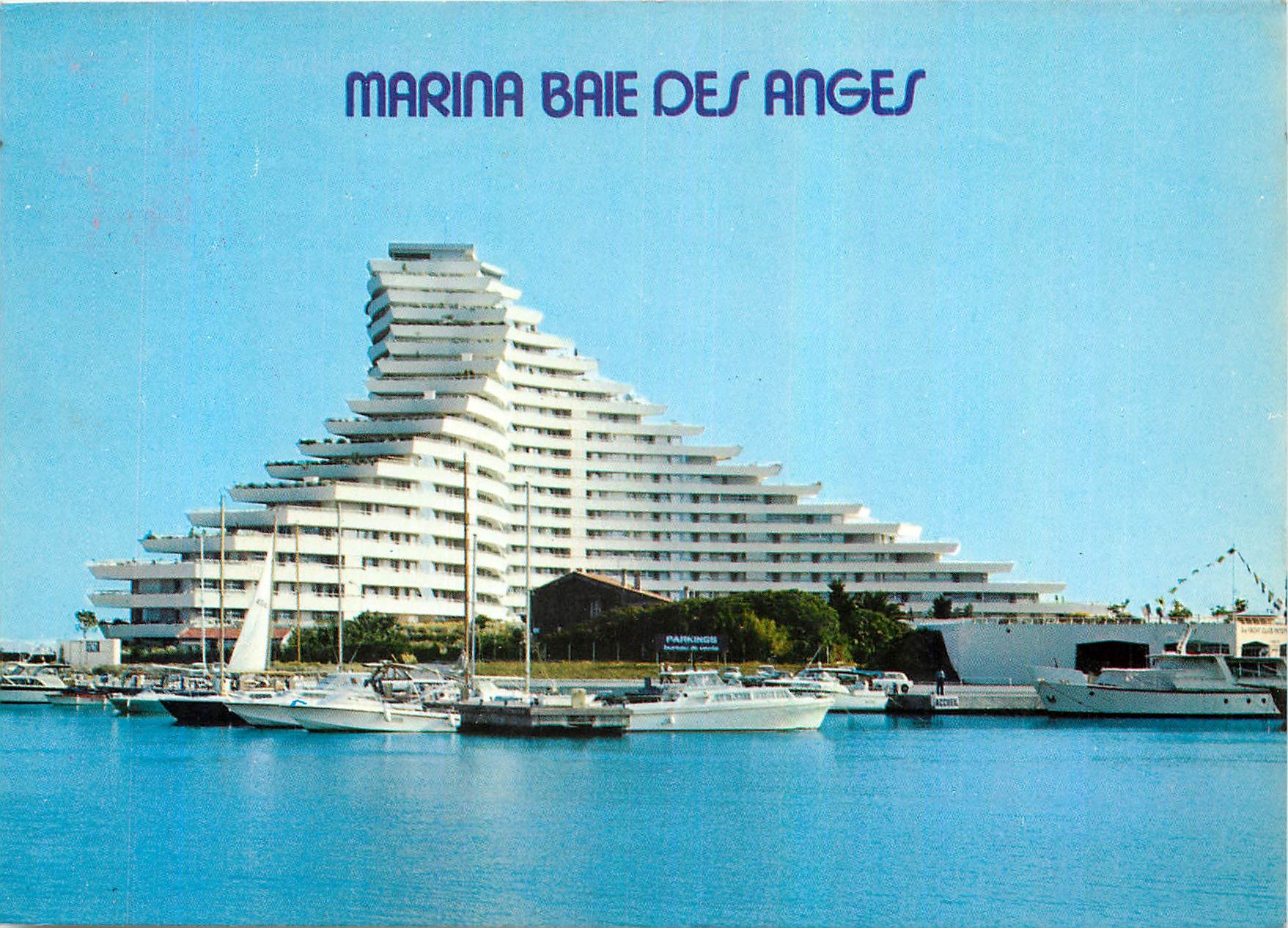 CPM Marina Baie des Anges Villeneuve Loubet Plage Cote d'Azur Immeuble Amiral 