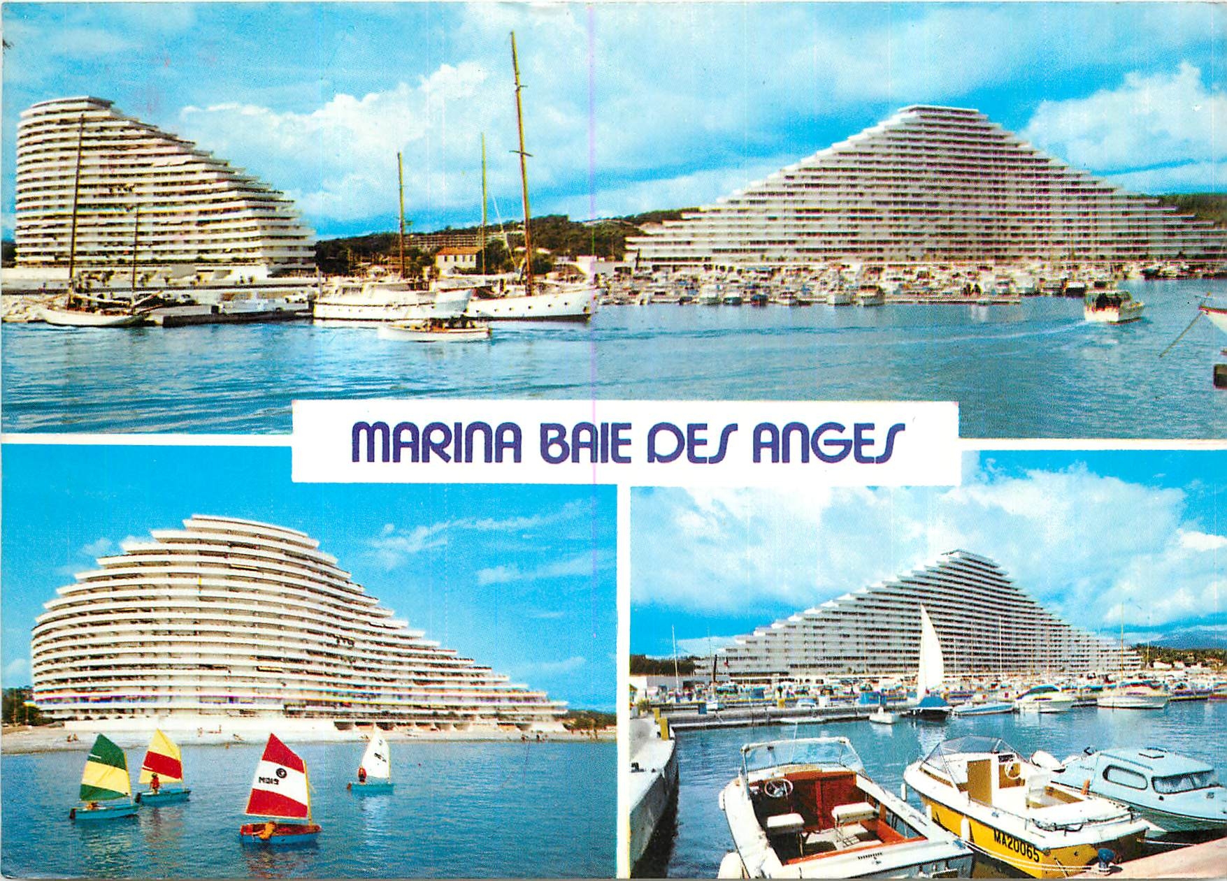CPM Marina Baie des Anges Villeneuve Loubet Plage Cote d'Azur Le port de plaisance et l'immeuble Com