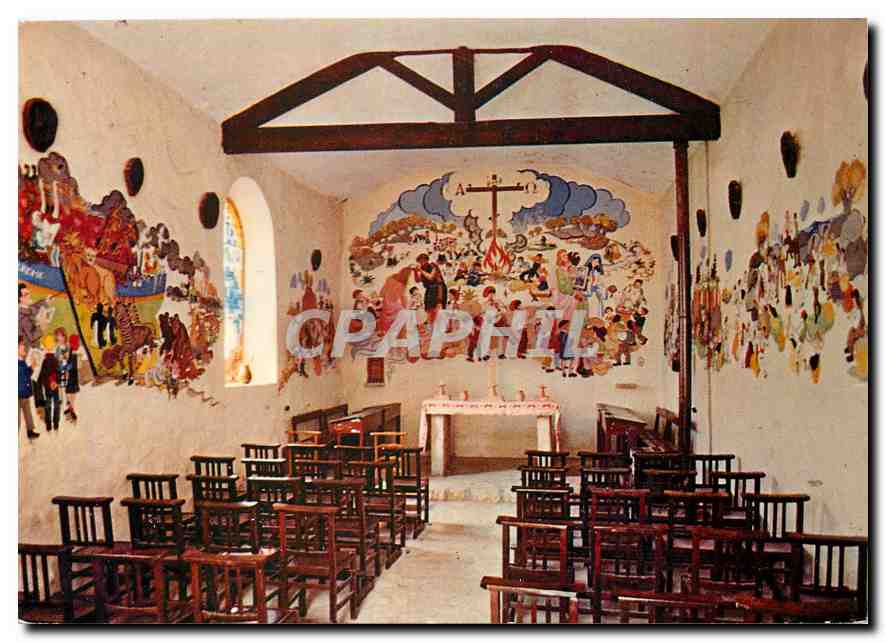 CPM Tourrettes sur Loup Interieur de la Chapelle St Jean 