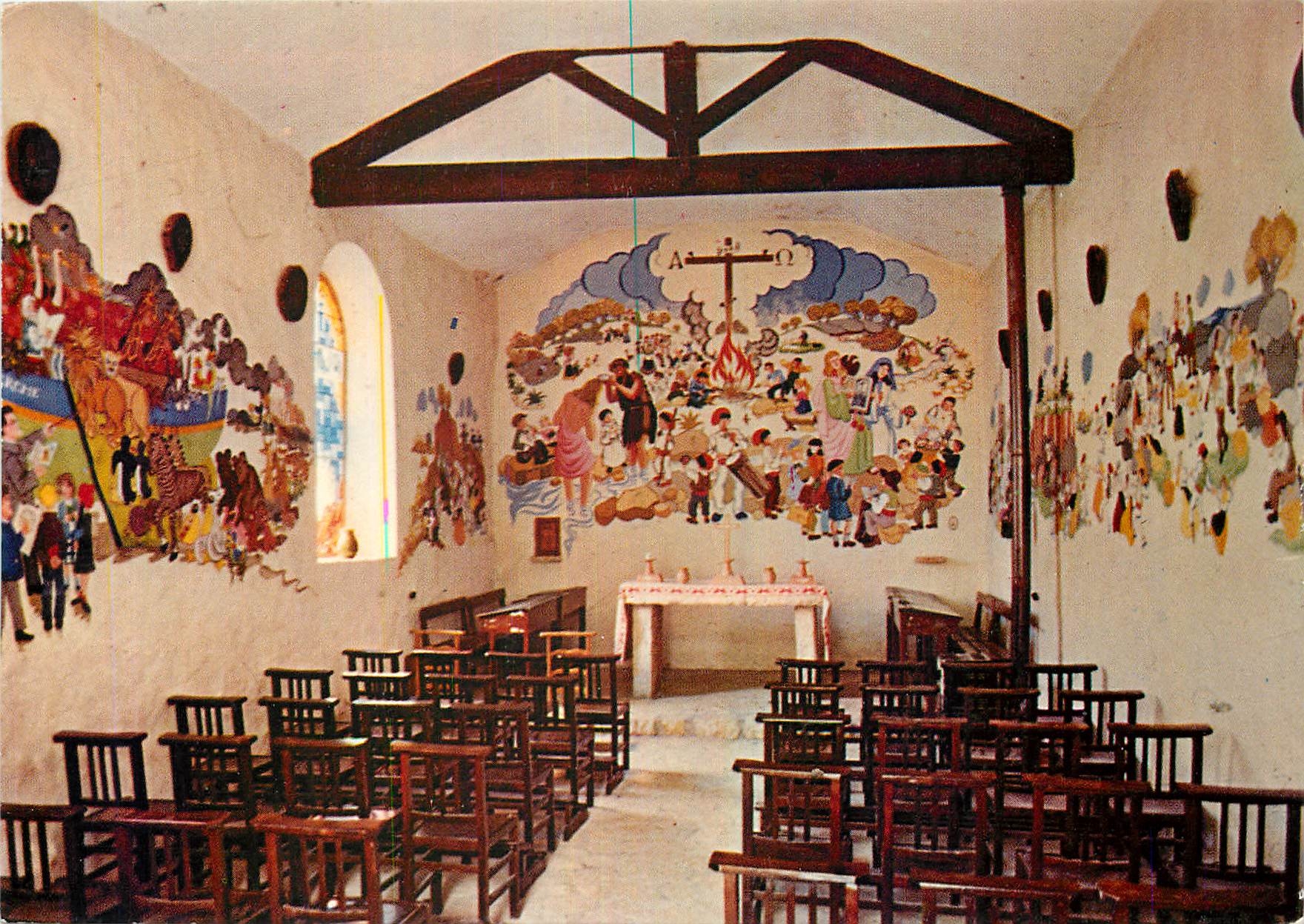 CPM Tourrettes sur Loup Interieur de la Chapelle St Jean 