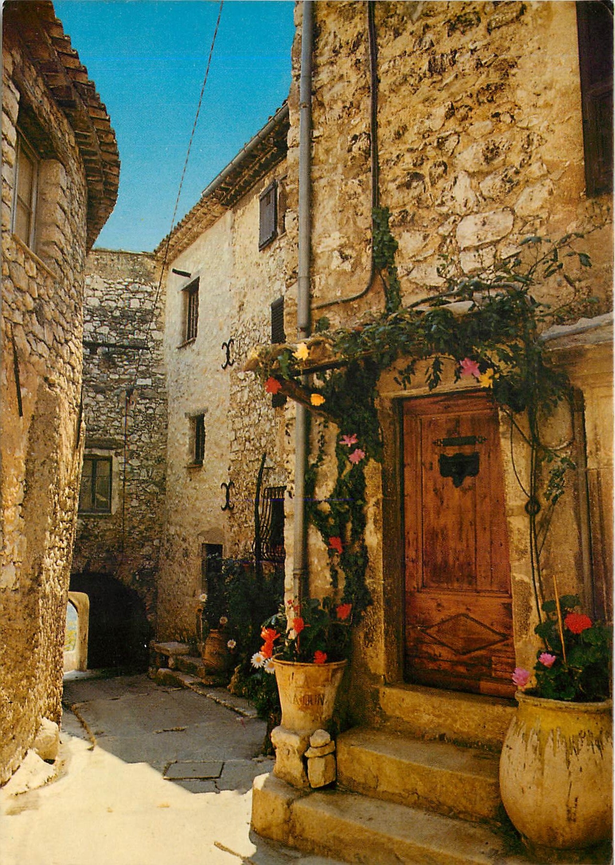 CPM Cote d'Azur Tourrettes sur Loup Alpes Maritimes Cite des violettes Vieille rue pittoresque 