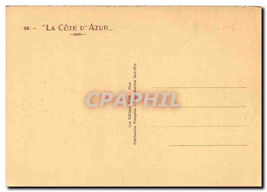 CPM La Turbie Le Trophee d'Auguste La Cote d'Azur  — Rückseite