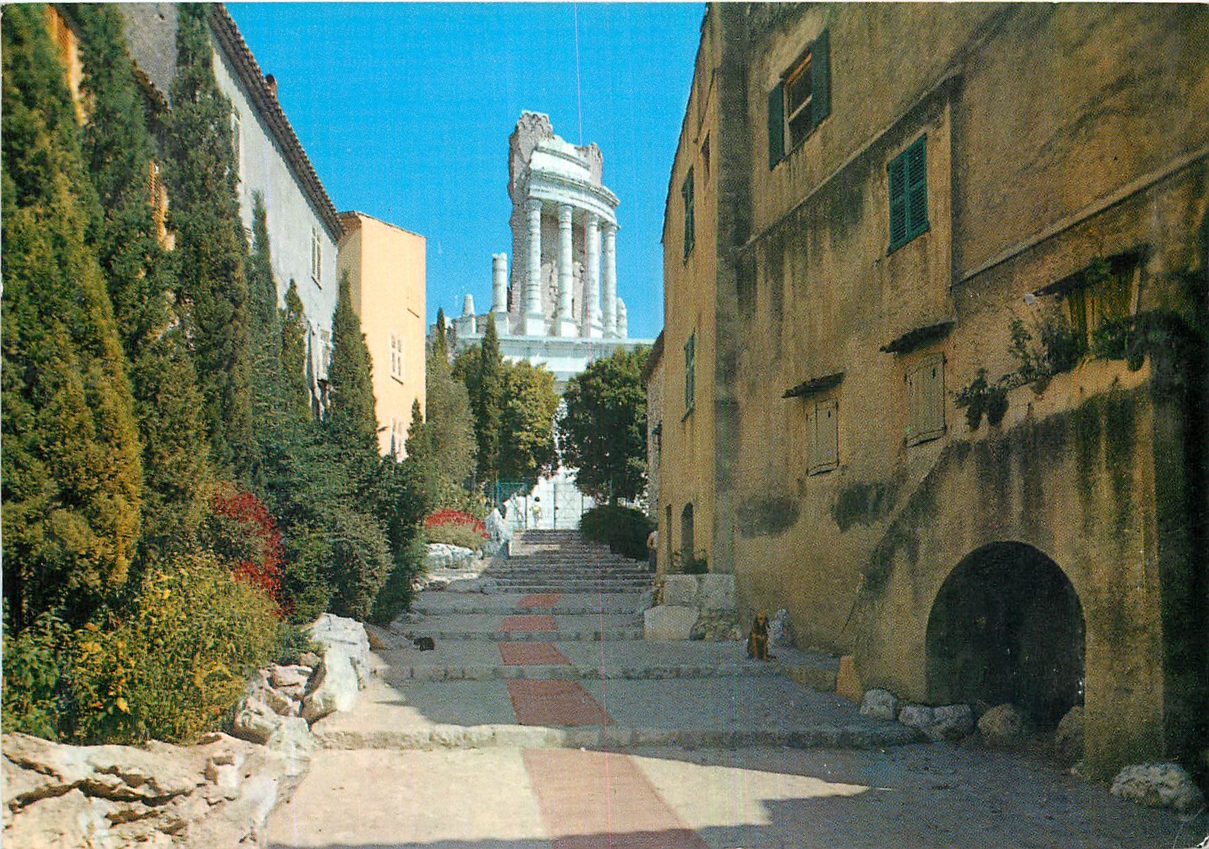CPM La Cote d'Azur La Turbie La Via Julia ancienne voie Romaine et le Trophee des Alpes 