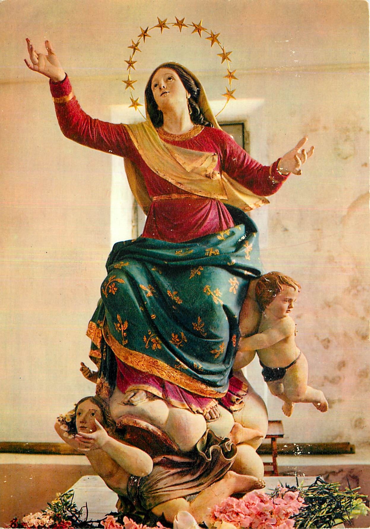CPM Utelle Alpes Maritimes Sanctuaire Notre Dame des Miracles La Statue de Notre Dame des Miracles c