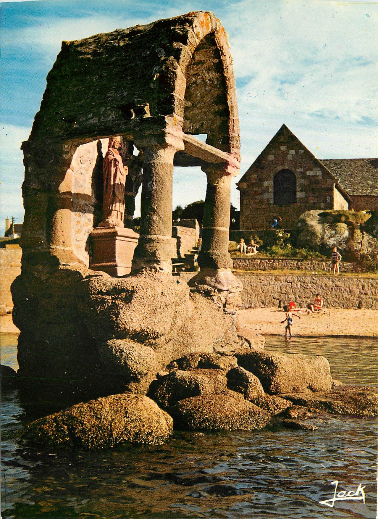 CPM Couleurs de Bretagne La Cote de Granit Rose Ploumanach L'Oratoire Saint Guirec 
