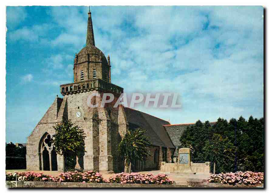 CPM La Bretagne en Couleurs Perros Guirec C du N Eglise paroissiale de Saint Guirec 