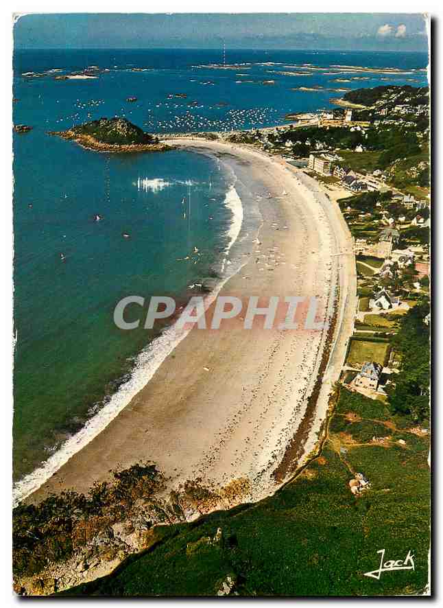 Strand von Tresmeur und Felsen von Castel — Tresmeur — Editions d'Art 'Jack' 27-9-1983