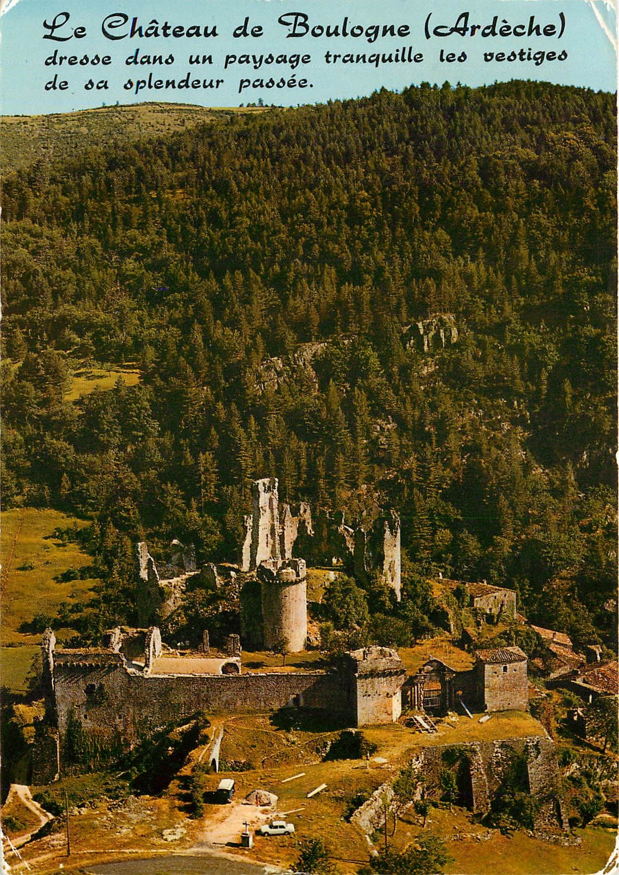 CPM Paysages du Vivarais Le Chateau de Boulogne 