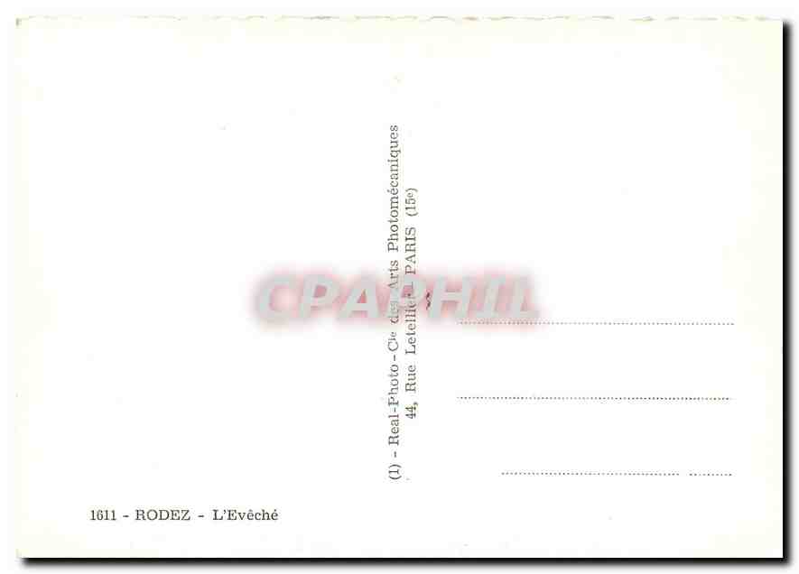 CPM Rodez L'Eveche  — Rückseite