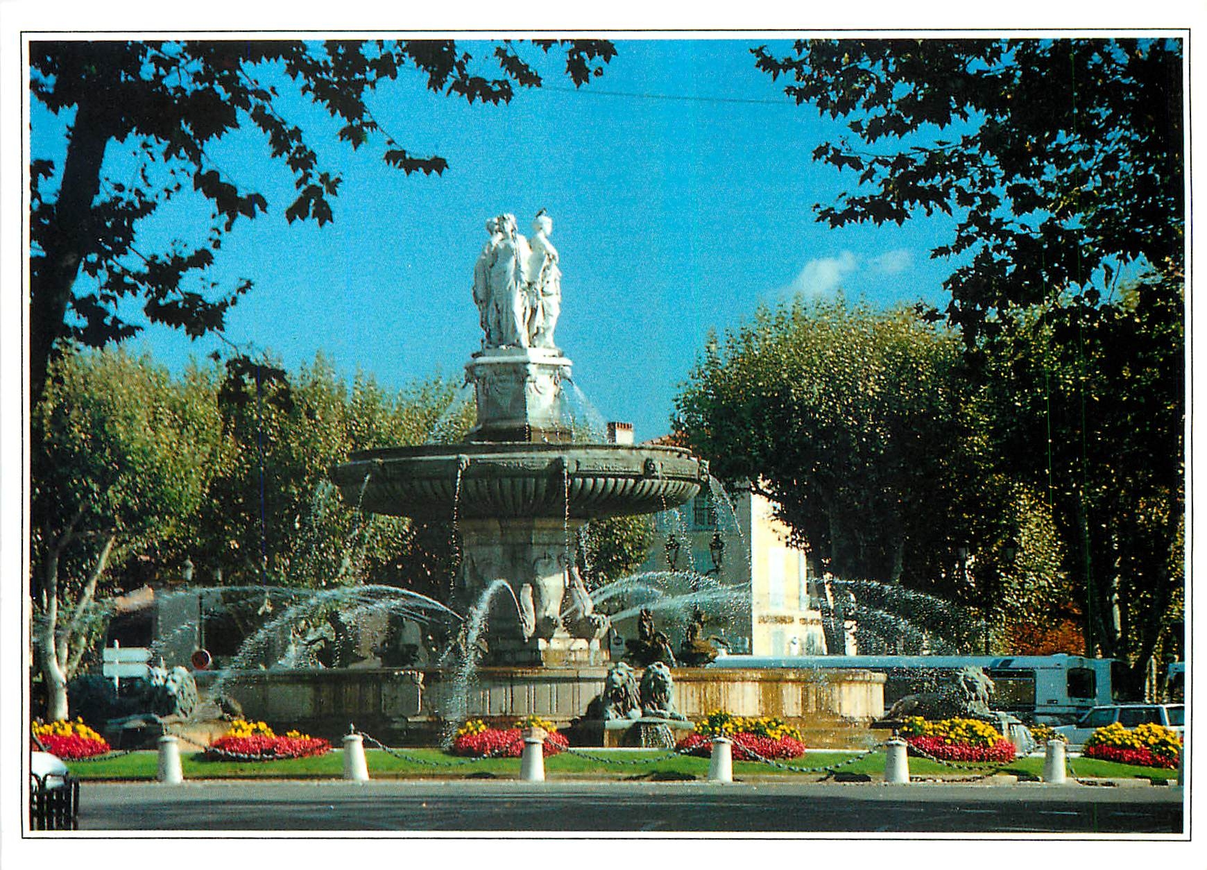 Aix-en-Provence — La Grande Fontaine sur la Rotonde (XIXe siècle) — AGEp