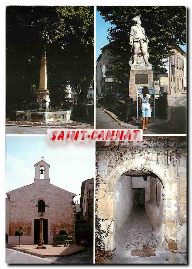 CPM Saint Cannat Une Fontaine Le Bailli de Suffreu La Chapelle Le Corredou Porte Fortifiee 
