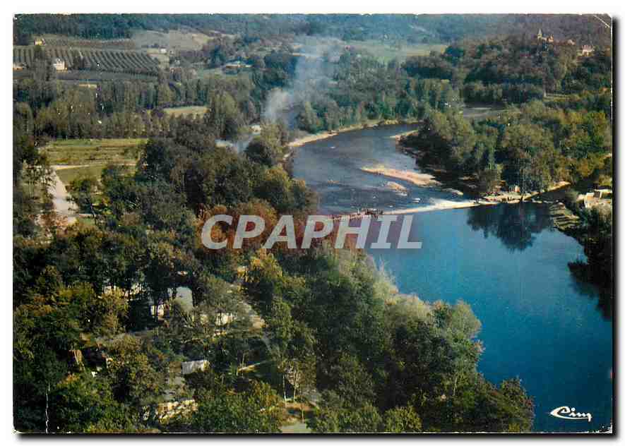 CPM La Riviera Limousine Beaulieu sur Dordogne Correze Vue aerienne Le village de vacances familiale