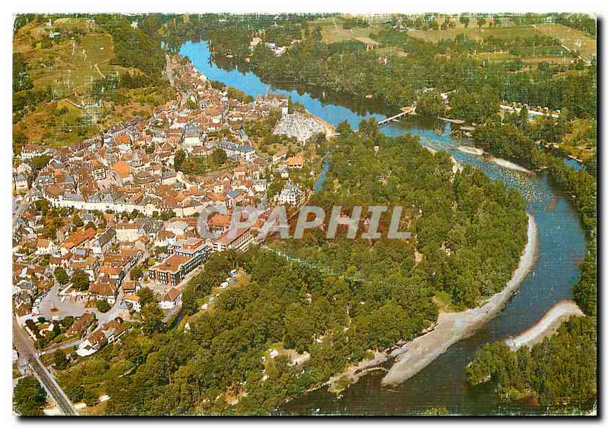 CPM La Correze Pittoresque Beaulieu sur Dordogne Vue aerienne 