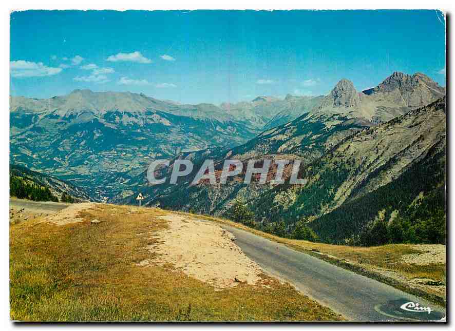 CPM Alpes de Haute Provence Le Col d'Allos Le versant nord les sommets du Chapeau de Gendarme et du 