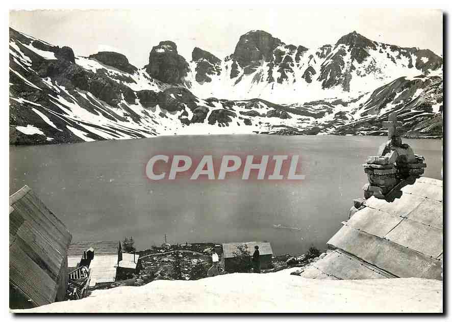 CPM La Route des Grandes Alpes Le Lac d'Allos B A La Chapelle 