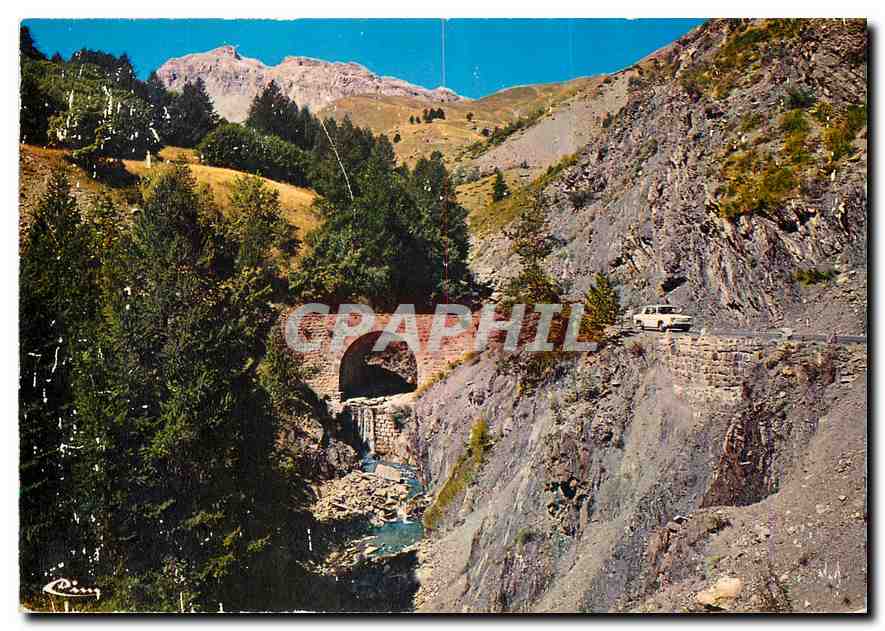 CPM Alpes de Haute Provence Le Col d'Allos Le pont la Grande Seolane 