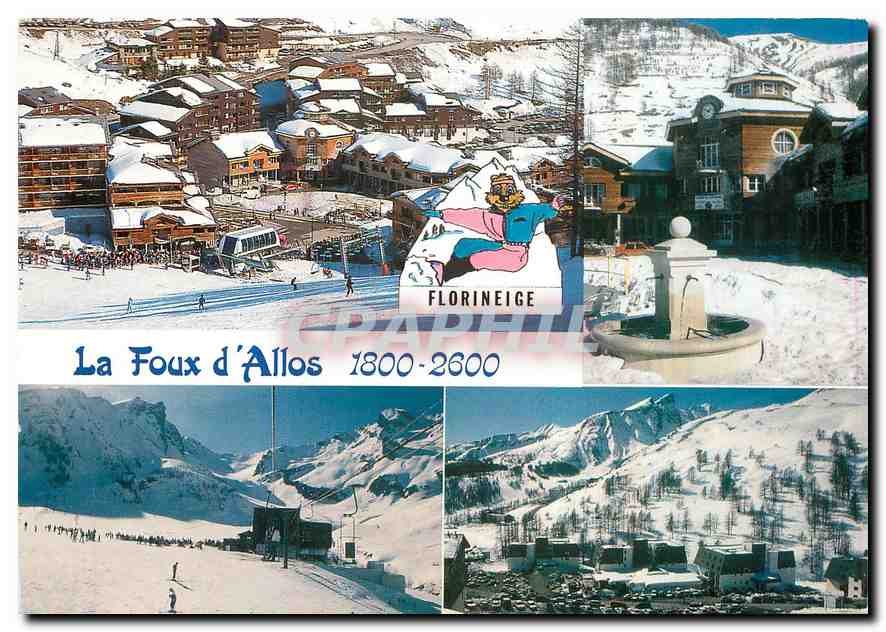 CPM La Foux d'Allos Alpes de Haute Provence Station de sports d'hiver de la haute vallee du Verdon 