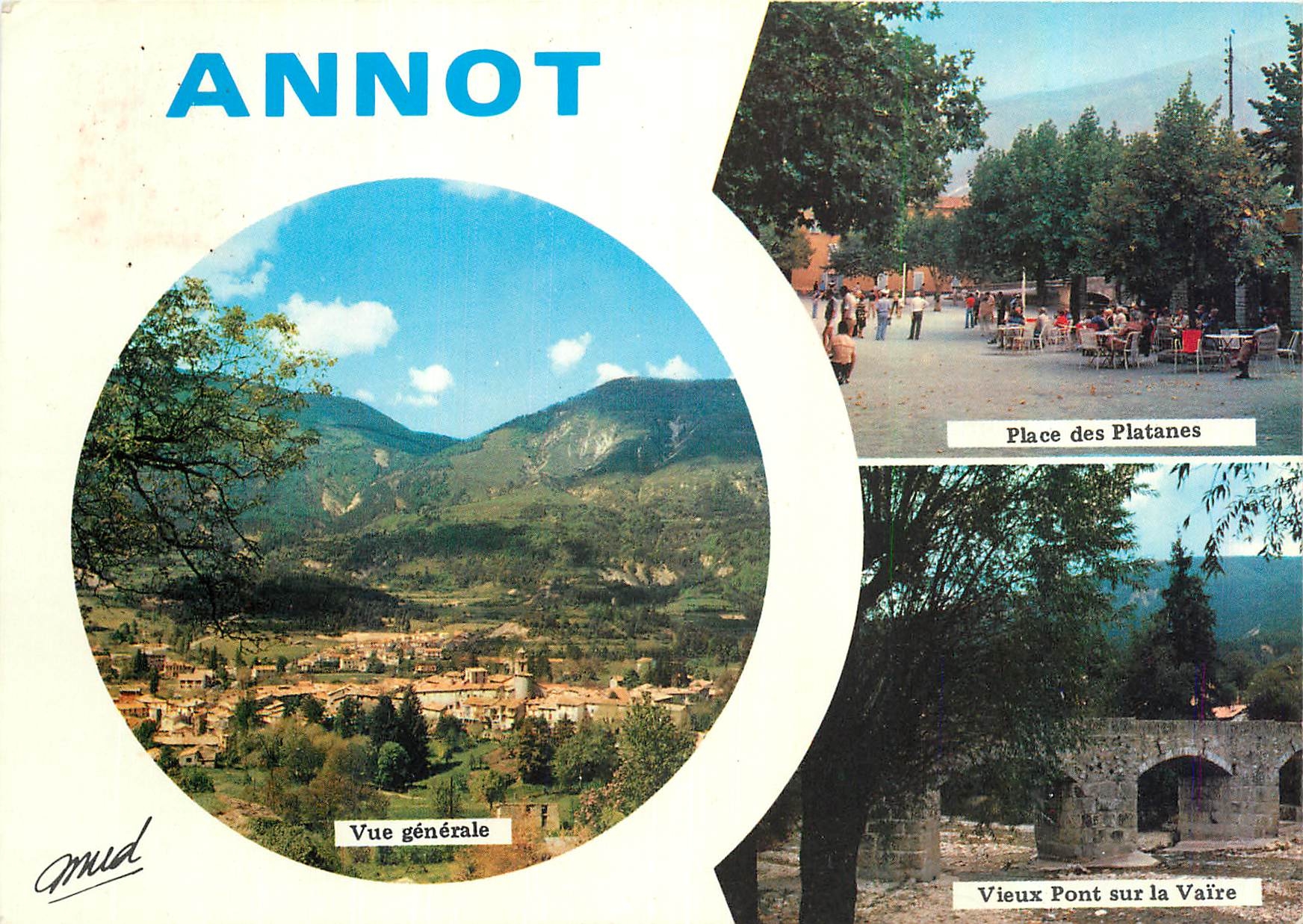 CPM Annot Ses Sites Ses Eaux Son Climat Patron du Village St Fortunat 