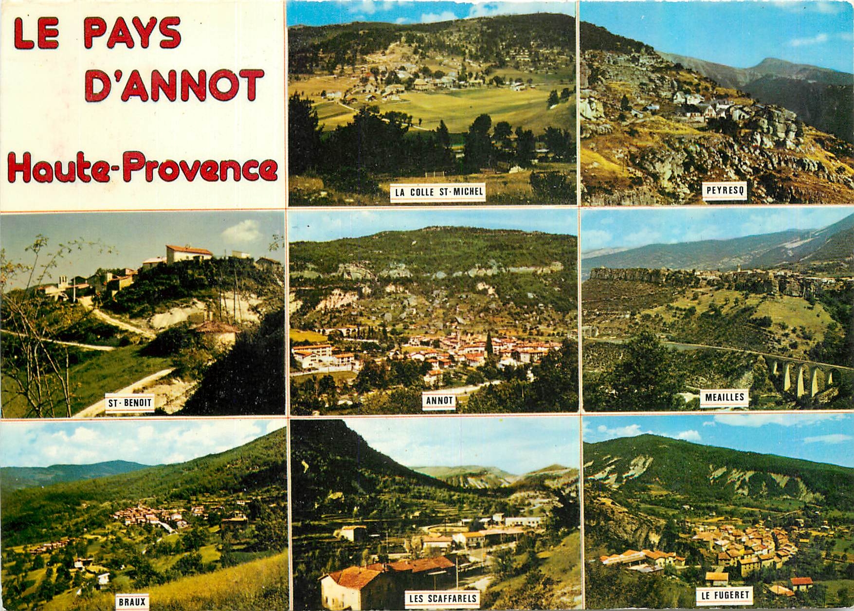 CPM Annot et ses environs Alpes de haute provence 