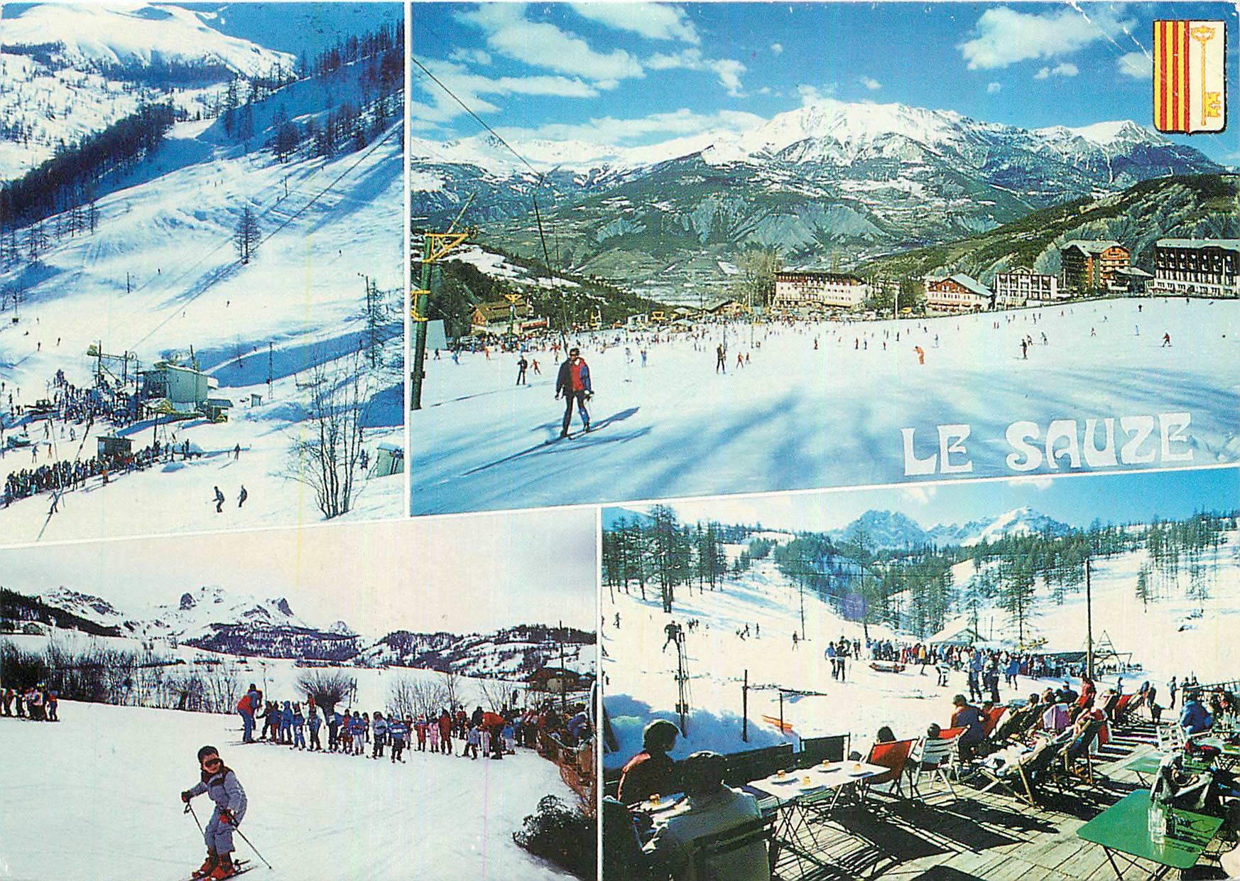 CPM Le Sauze sur Barcelonnette Alpes de Haute Provence Station de sports d'hiver de la vallee de l'U