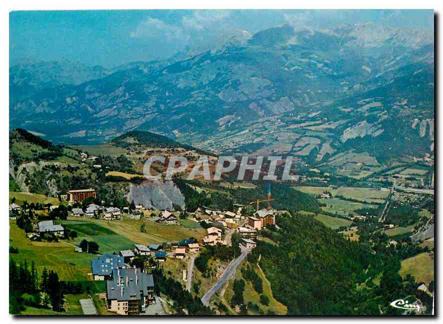 CPM Le Sauze Alpes de Hte Prov Vue generale aerienne 