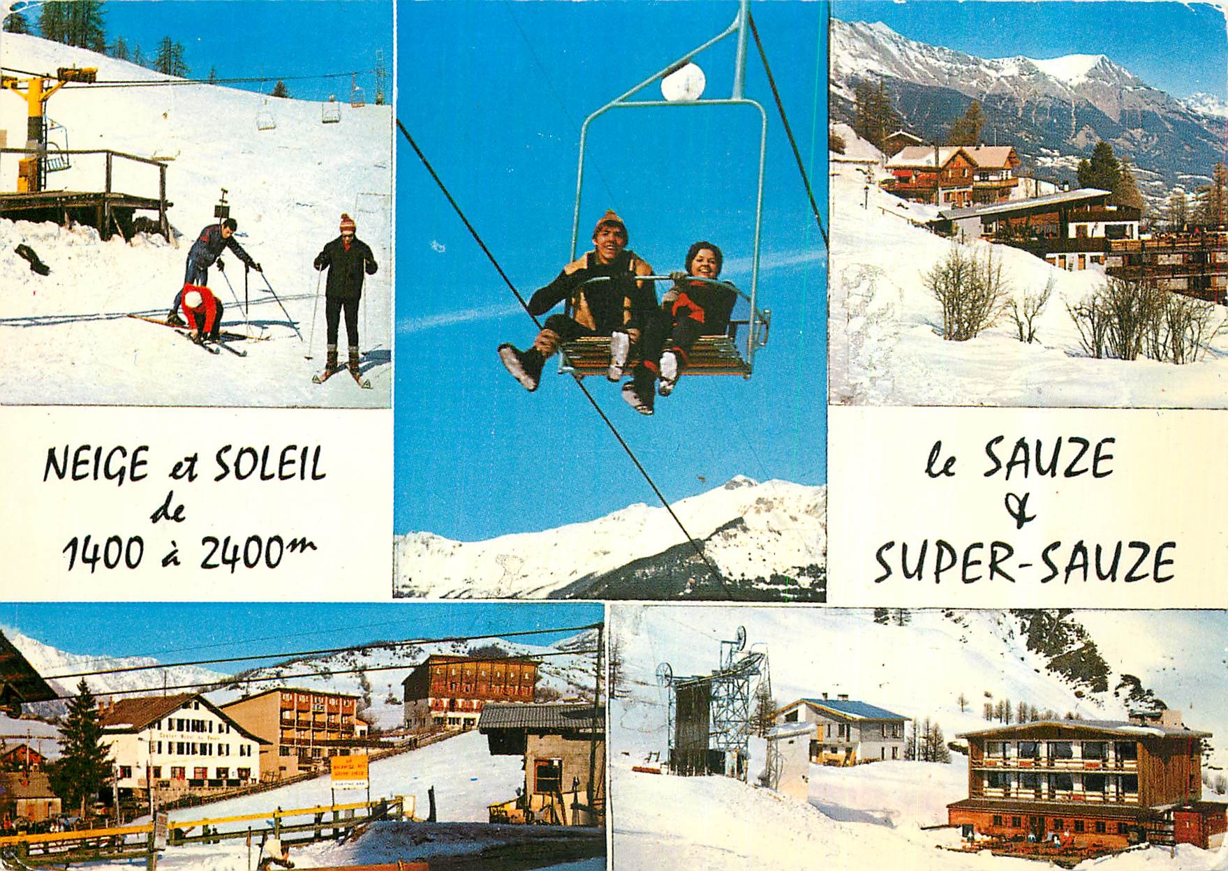 CPM Le Sauze et Super Sauze Basses Alpes 