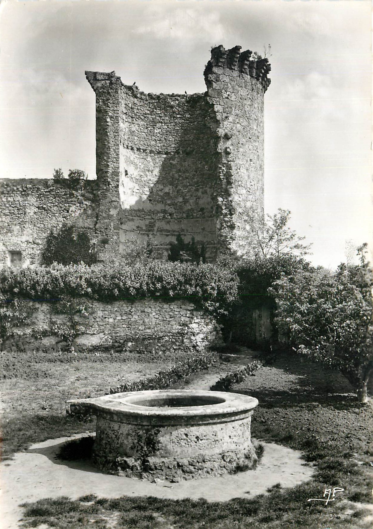 CPM Chevreuse S et O Ruines de la Madeleine La Tour fendue et le Puits 