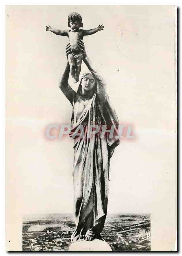 CPM Albert La Vierge Doree du Clocher de la Basilique 