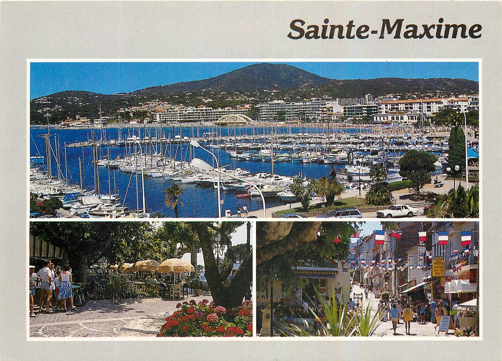 CPM Sainte Maxime Var Le port Rues pietonnes 