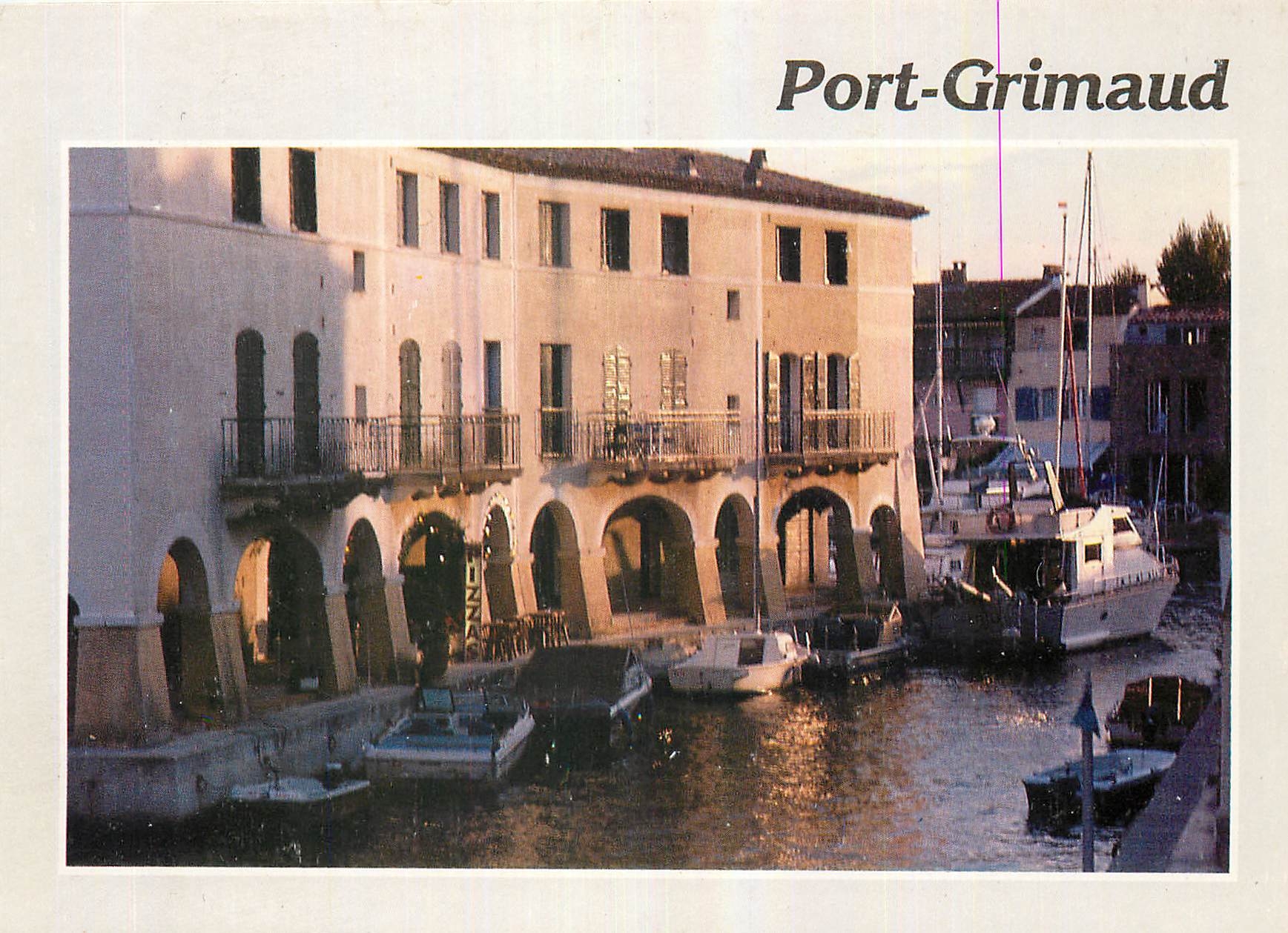 CPM Port Grimaud Var Cite lacustre realisee Etige et Manera S A 