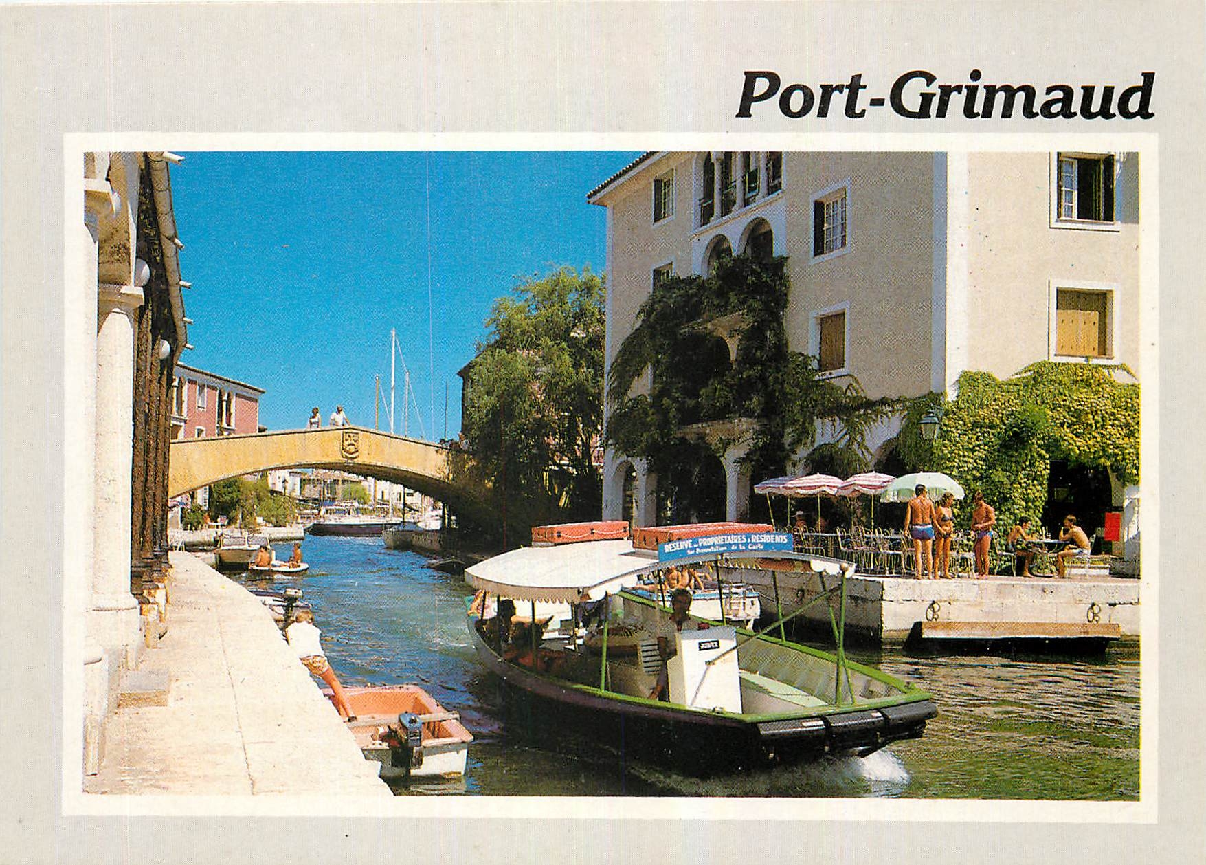 CPM Port Grimaud Var Cite lacustre realisee Etige et Manera S A 