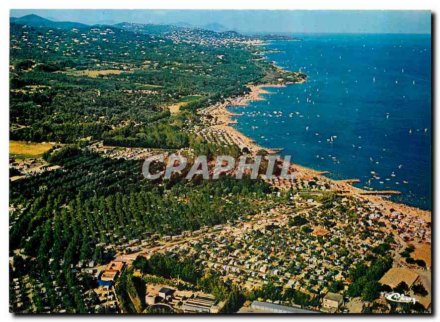 CPM Port Grimaud Var Camping Caravaning Les Praires de la Mer Vue generale aerienne 