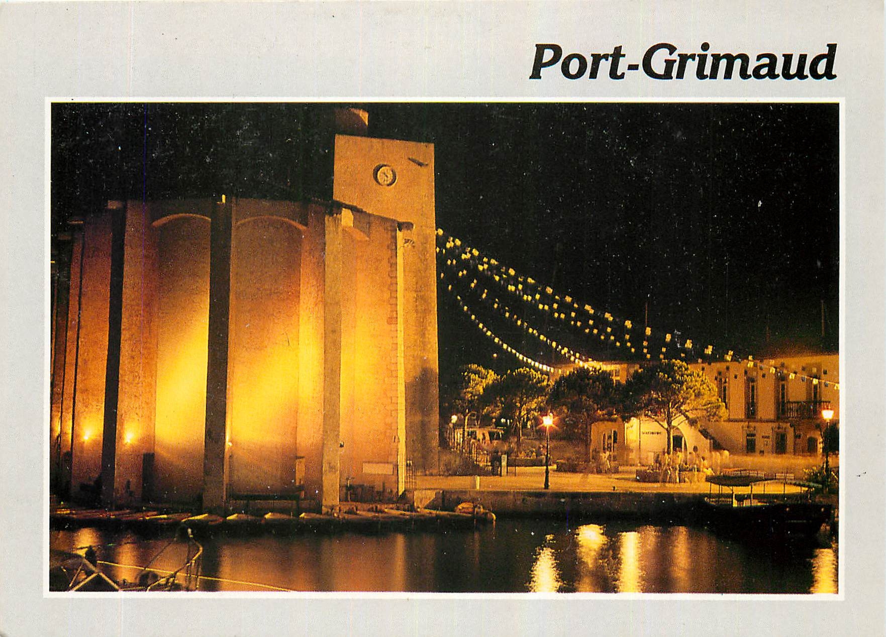 CPM Port Grimaud Var Cite lacustre realisee Etige et Manera S A 