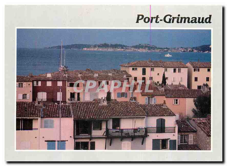 CPM Port Grimaud Var Cite lacustre realisee Etige et Manera S A 