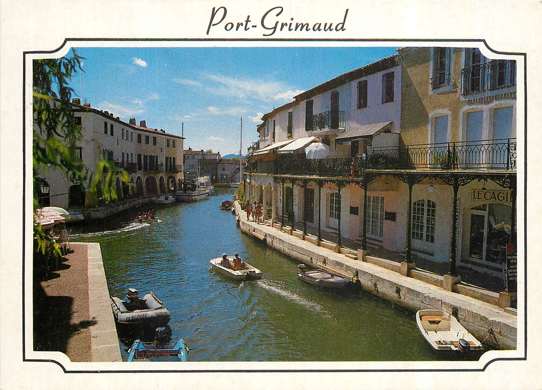 CPM Port Grimaud Var Cite lacustre realisee Etige et Manera S A 
