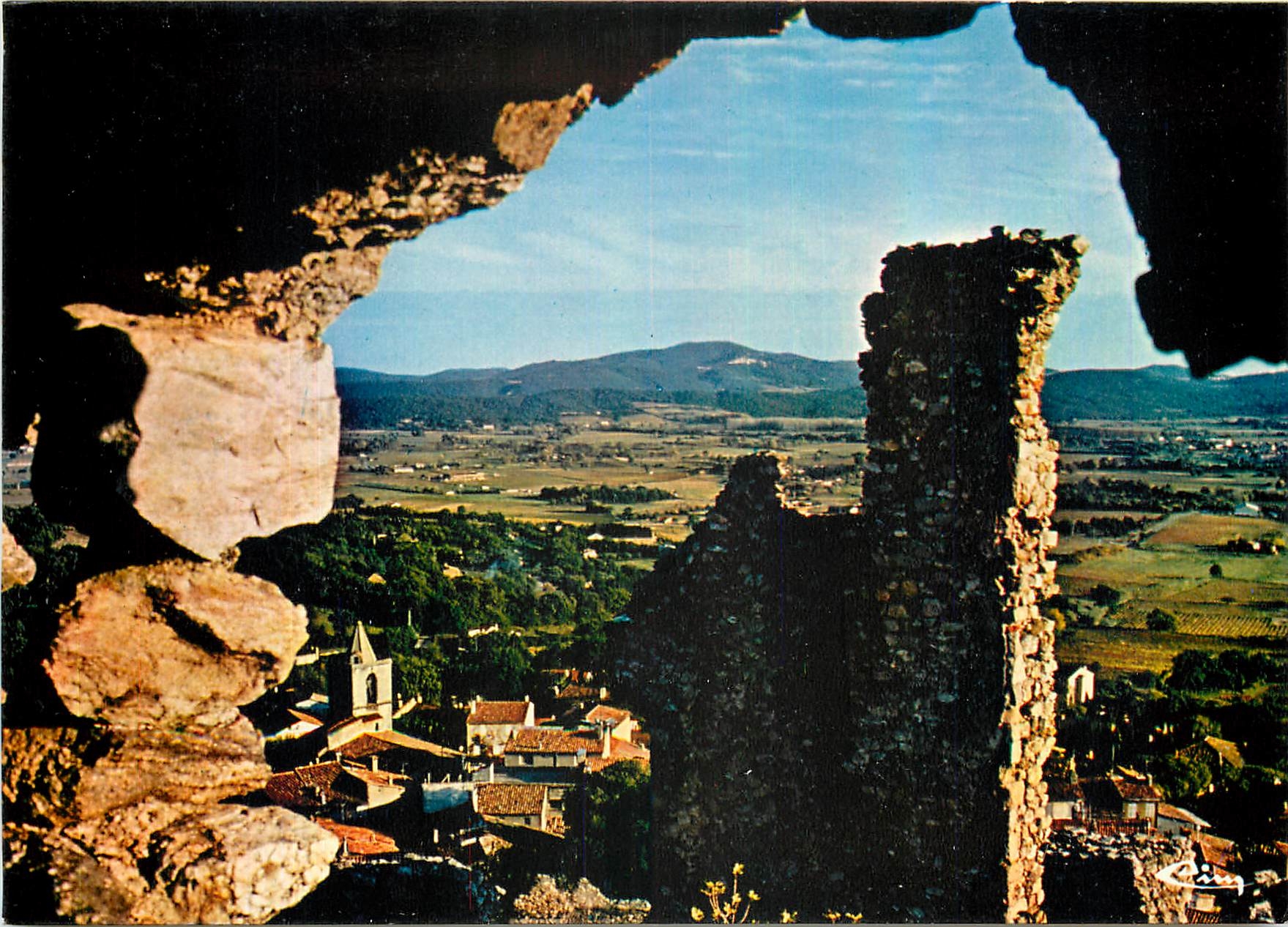 CPM Grimaud Var Le clocher depuis le chateau 
