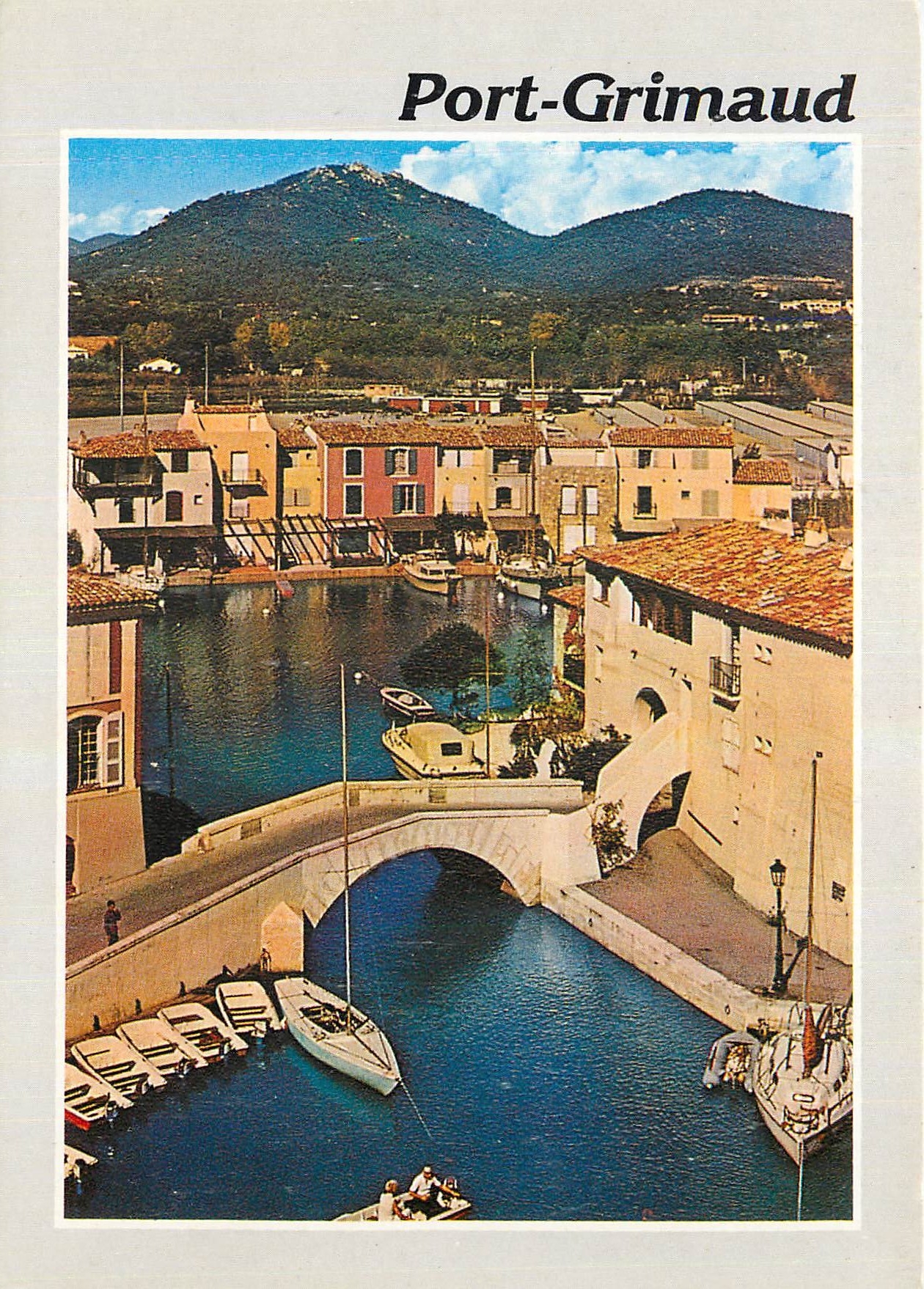 CPM Port Grimaud Var Cite lacustre realisee Etige et Manera S A 