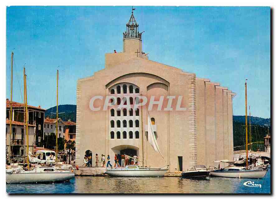 CPM Port Grimaud Var Cite lacustre realisee Etige 