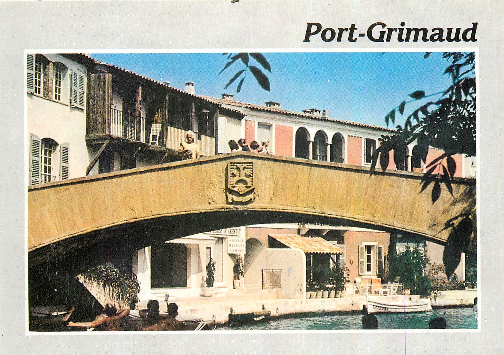CPM Port Grimaud Var Cite lacustre realisee Etige et Manera S A 