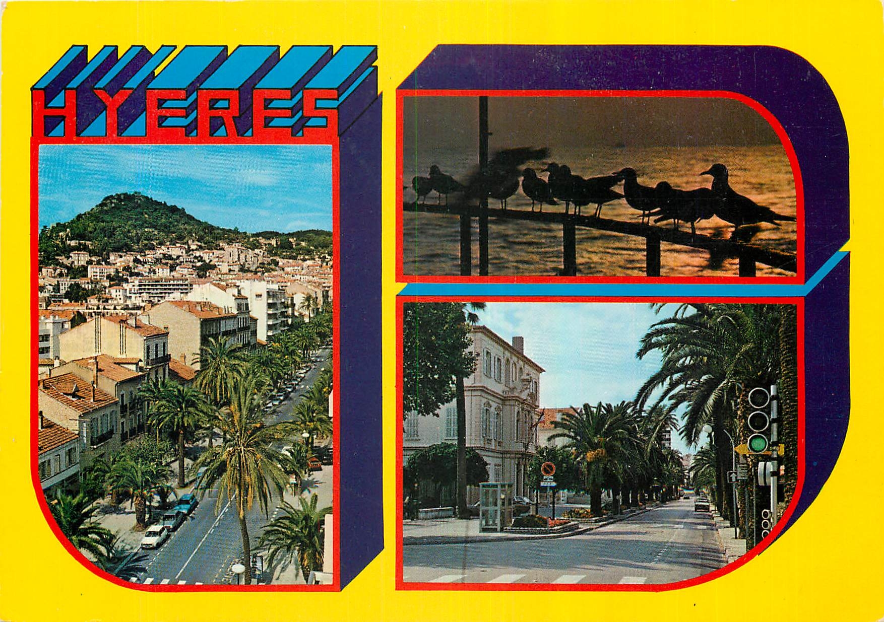 CPM Au Soleil de la Cote d'Azur Souvenir de Hyeres les Palmiers 