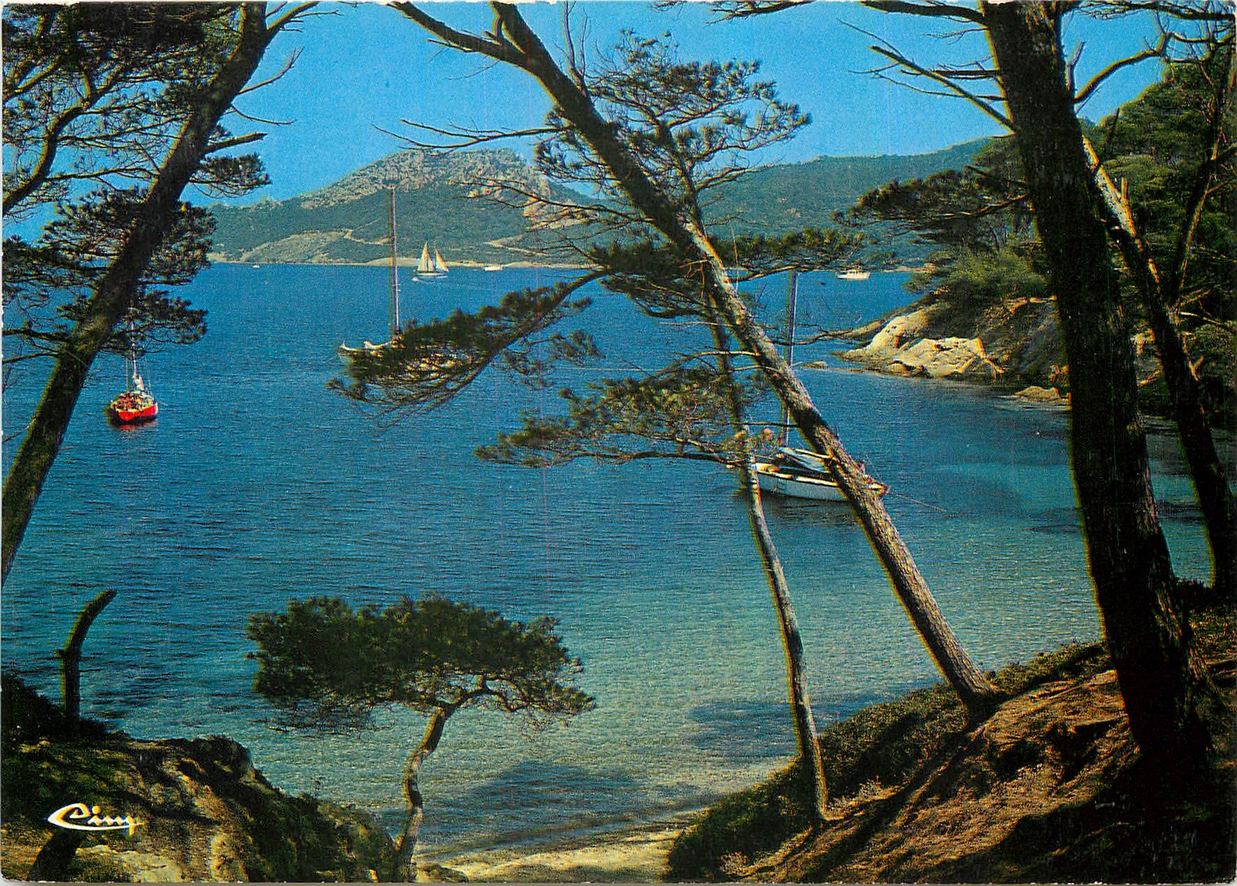 CPM Cote d'Azur France French Riviera Ile de Porquerolles Var Plage Notre Dame 