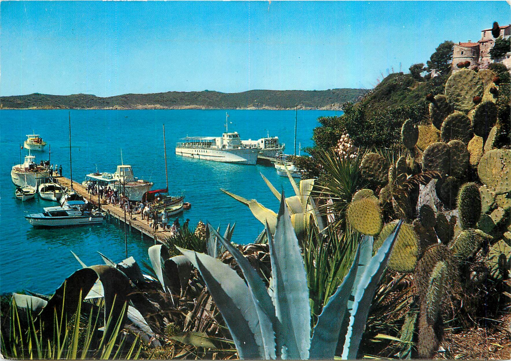 CPM La Cote d'Azur Ile de Port Cros Var Le Debarcadere 