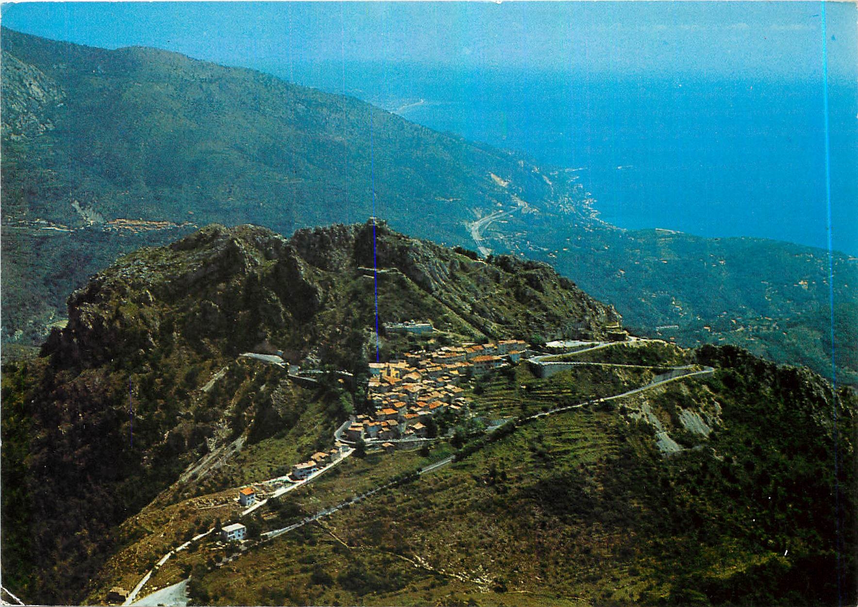 CPM Paysages de France Sainte Agnes Alpes Maritimes Le village du Littoral le plus haut d'Europe 