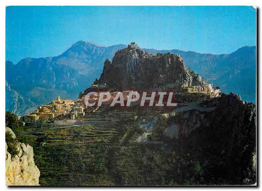 CPM Paysages de France Sainte Agnes Alpes Maritimes Le Village du Littoral le plus de haut d'Europe 