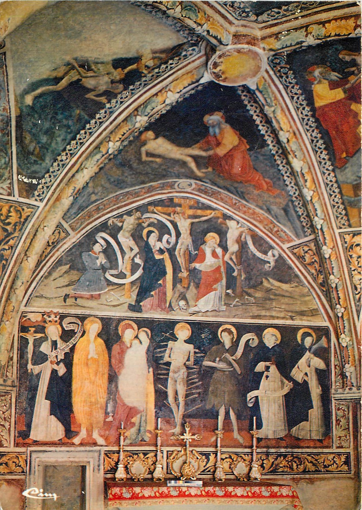 Kapelle Saint-Sébastien — Fresken von Jean Canevesi und Jean Baleisoni (1492) — Cimy